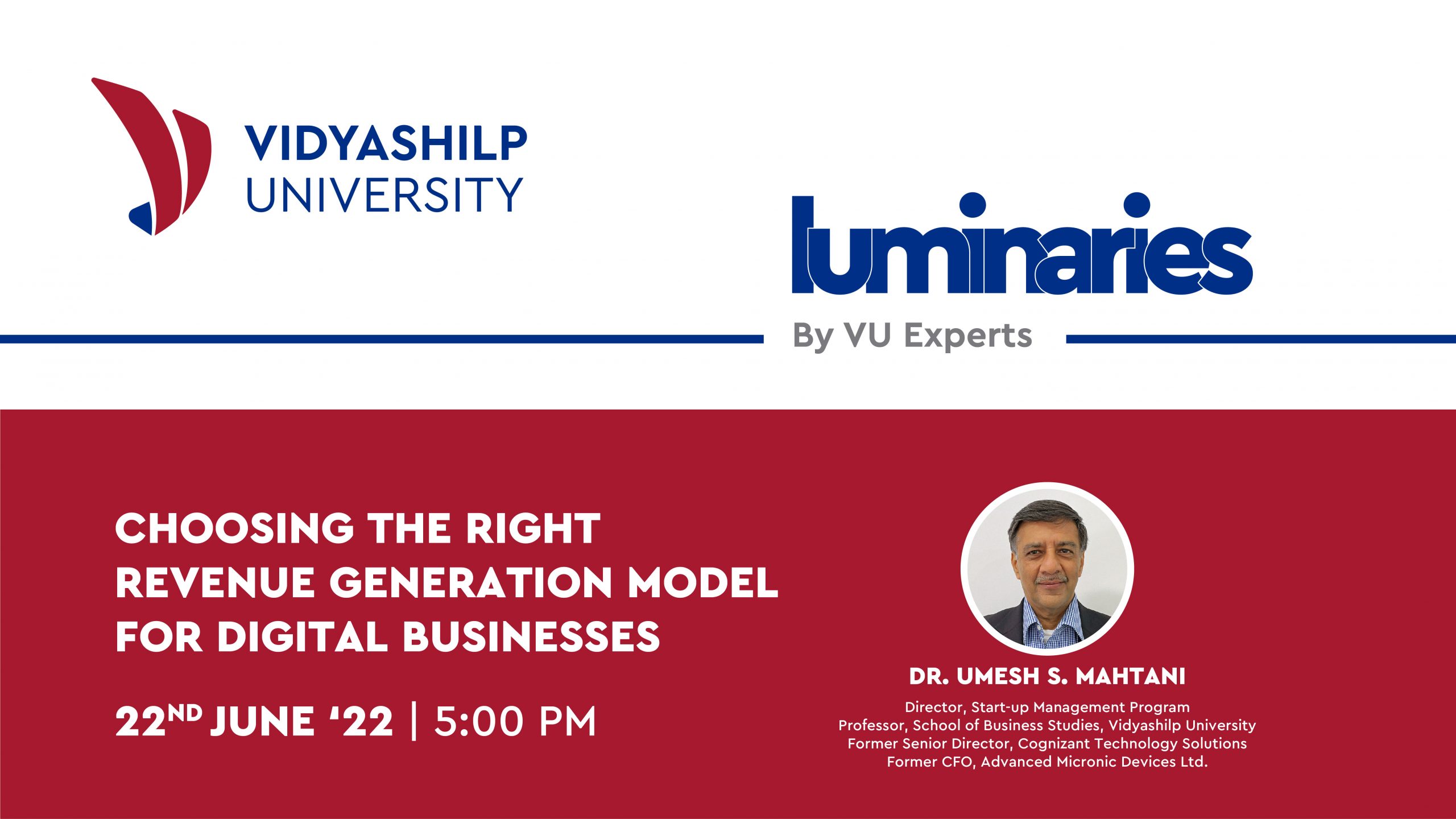 Choosing the right revenue generation model for digital businesses : Vidyashilp University