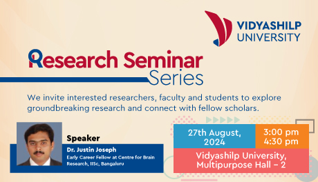 Event: Dr. Justin Joseph Vidyashilp University